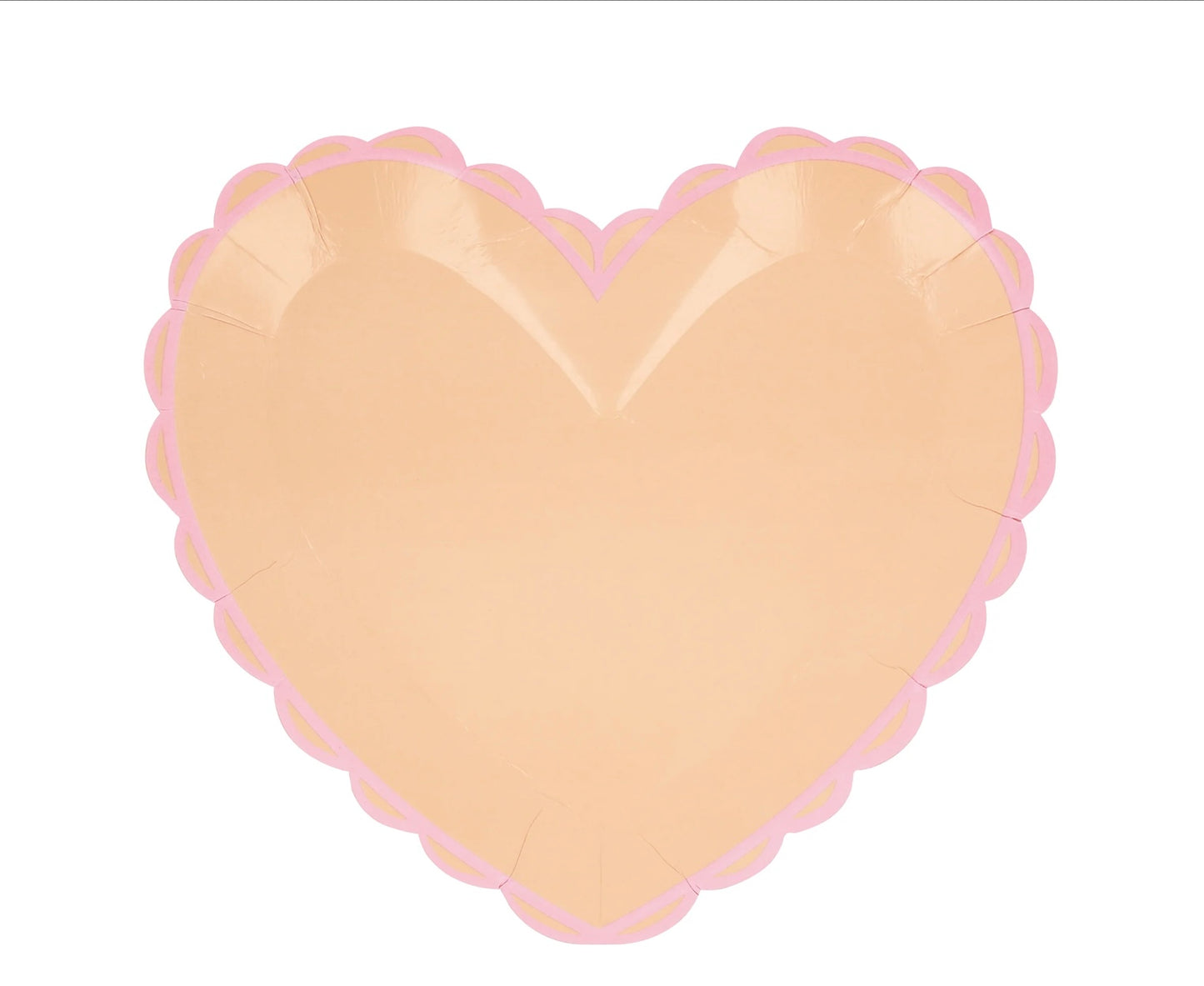 Pastel Heart Large Plate (x8)