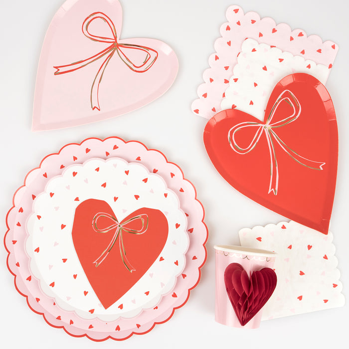 Heart Pattern Side Plate (x8)