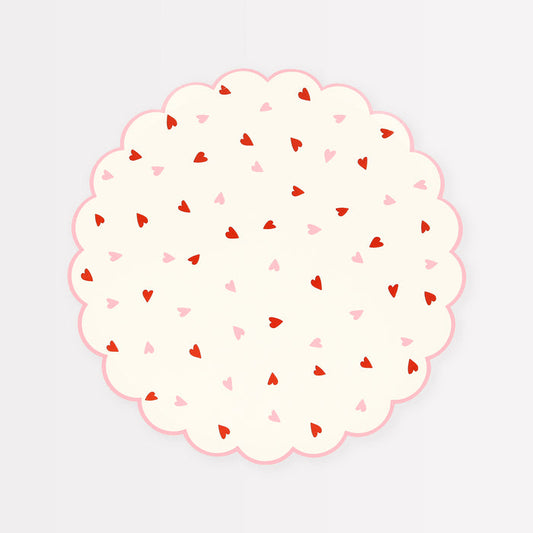 Heart Pattern Side Plate (x8)