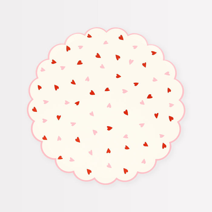 Heart Pattern Side Plate (x8)